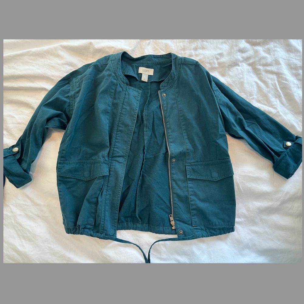 Loft Jacket, teal, size small